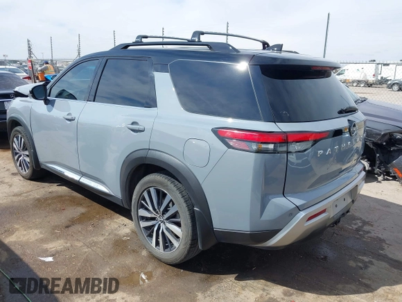 2022 Nissan Pathfinder Platinum with VIN 5N1DR3DH7NC216826, listed as a IAAI auction lot 41888575 with 71,663 mi miles and . Bid and sale history available at DreamBid. Image 3.