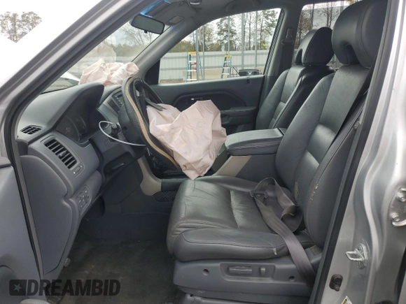 2007 Honda Pilot EX-L with VIN 5FNYF28777B021535, listed as a Copart auction lot 79823904 with 282,340 mi miles and Salvage Title. Bid and sale history available at DreamBid. Image 7.