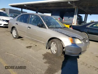 2001 Honda Civic LX with VIN 1HGES15561L022838, listed as a Copart auction lot 83866374 with 179,691 mi miles and Salvage Title. Bid and sale history available at DreamBid. Image 4.