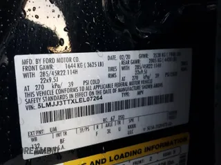 2020 Lincoln Navigator Black Label z VIN 5LMJJ3TTXLEL07264, wystawiony jako Copart lot #85087844 z przebiegiem 55 109 mil mil oraz Szkoda całkowita • Salvage title. Historia ofert i sprzedaży dostępna na DreamBid. Obrazek 13.