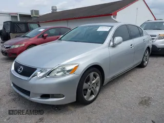 2008 Lexus GS 350 with VIN JTHBE96S080041357, listed as a IAAI auction lot 41855684 with 227,973 mi miles. Bid and sale history available at carsss.com. Image 2.