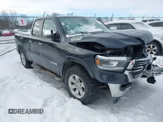 2019 Ram 1500 Laramie with VIN 1C6SRFDT3KN556578, listed as a IAAI auction lot 41444514 with 91,365 mi miles. Bid and sale history available at carsss.com. Image 1.
