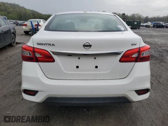 2019 Nissan Sentra SV with VIN 3N1AB7AP1KY429789, listed as a Copart auction lot 54741365 with 109,237 mi miles and Salvage Title. Bid and sale history available at carsss.com. Image 6.