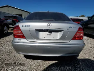 2003 Mercedes-Benz S-Class 4.3L with VIN WDBNG83J13A344129, listed as a Copart auction lot 75474174 with 0 mi miles and Clean Title. Bid and sale history available at carsss.com. Image 6.