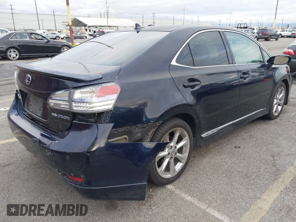 2010 Lexus HS 250h with VIN JTHBB1BA9A2012103, listed as a IAAI auction lot 41528759 with 320,526 mi miles and . Bid and sale history available at DreamBid. Image 4.