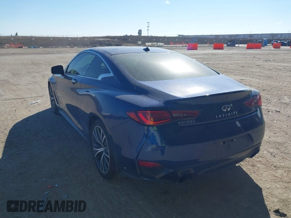 2020 Infiniti Q60 Luxe with VIN JN1EV7EK0LM341134, listed as a IAAI auction lot 41635945 with 37,476 mi miles and . Bid and sale history available at carsss.com. Image 3.