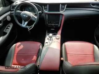 2022 Infiniti QX55 Sensory with VIN 3PCAJ5L30NF101911, listed as a Copart auction lot 65155474 with 57,589 mi miles and Salvage title. Bid and sale history available at DreamBid. Image 8.