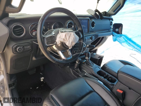 2021 Jeep Wrangler Unlimited Sahara Altitude with VIN 1C4HJXEN3MW691220, listed as a Copart auction lot 56334695 with 46,589 mi miles and Salvage title. Bid and sale history available at DreamBid. Image 8.