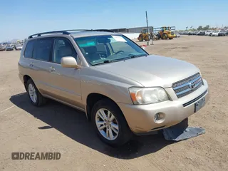 2006 Toyota Highlander Hybrid with VIN JTEDW21AX60009120, listed as a IAAI auction lot 41912964 with 304,205 mi miles. Bid and sale history available at carsss.com. Image 1.
