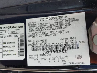 2016 Ford Fusion SE with VIN 3FA6P0H76GR299209, listed as a IAAI auction lot 40125384 with 162,824 mi miles. Bid and sale history available at carsss.com. Image 9.