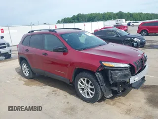 2016 Jeep Cherokee Sport with VIN 1C4PJMAB4GW182957, listed as a IAAI auction lot 42269645 with 123,873 mi miles and . Bid and sale history available at DreamBid. Image 1.