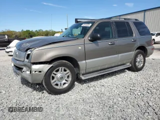 2003 Mercury Mountaineer Convenience z VIN 4M2ZU66W63UJ15607, wystawiony jako Copart lot #48104305 z przebiegiem 107 729 mil mil oraz Szkody całkowita. Historia ofert i sprzedaży dostępna na DreamBid. Obrazek 1.