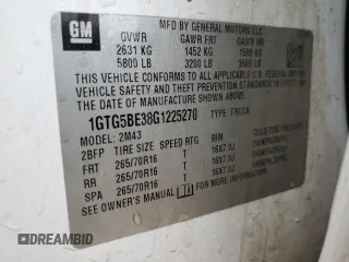 2016 GMC Canyon 2WD with VIN 1GTG5BE38G1225270, listed as a Copart auction lot 42706625 with 167,881 mi miles and Clean Title. Bid and sale history available at carsss.com. Image 12.