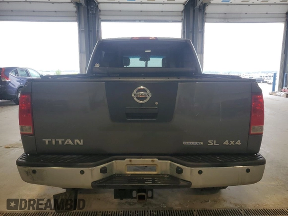 2012 Nissan Titan SL with VIN 1N6BA0ECXCN300562, listed as a Copart auction lot 58244125 with 131,595 mi miles and Salvage title. Bid and sale history available at DreamBid. Image 6.