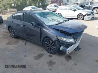 2014 Honda Civic Sedan EX with VIN 19XFB2F80EE268591, listed as a IAAI auction lot 41914223 with 1 mi miles. Bid and sale history available at carsss.com. Image 1.