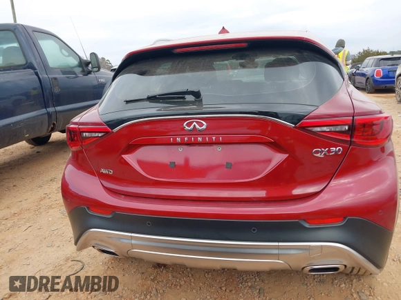 2017 Infiniti QX30 Premium with VIN SJKCH5CR7HA017457, listed as a IAAI auction lot 41510251 with 59,567 mi miles and . Bid and sale history available at DreamBid. Image 16.