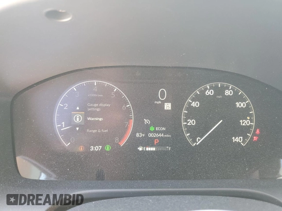 2025 Honda HR-V EX-L z VIN 3CZRZ1H77SM730034, wystawiony jako Copart lot #46730005 z przebiegiem 2644 mil mil oraz Szkody całkowita. Historia ofert i sprzedaży dostępna na DreamBid. Obrazek 9.
