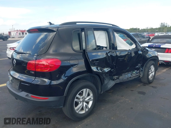 2017 Volkswagen Tiguan S with VIN WVGAV7AX5HW509161, listed as a IAAI auction lot 42537359 with 85,377 mi miles and . Bid and sale history available at DreamBid. Image 4.