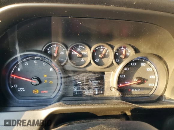 2020 Chevrolet Silverado 1500 Custom with VIN 1GCRWBEF9LZ281181, listed as a Copart auction lot 43327815 with 80,007 mi miles and Salvage Title. Bid and sale history available at carsss.com. Image 9.