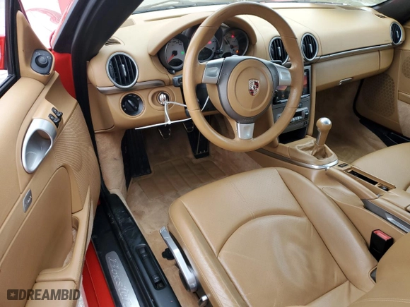 2007 Porsche Boxster S with VIN WP0CB29837U731164, listed as a Copart auction lot 41564995 with 67,473 mi miles and Salvage Title. Bid and sale history available at carsss.com. Image 8.