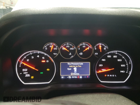 2019 Chevrolet Silverado 1500 LT with VIN 3GCUYDED2KG277082, listed as a Copart auction lot 41856025 with 94,106 mi miles and Salvage Title. Bid and sale history available at carsss.com. Image 9.