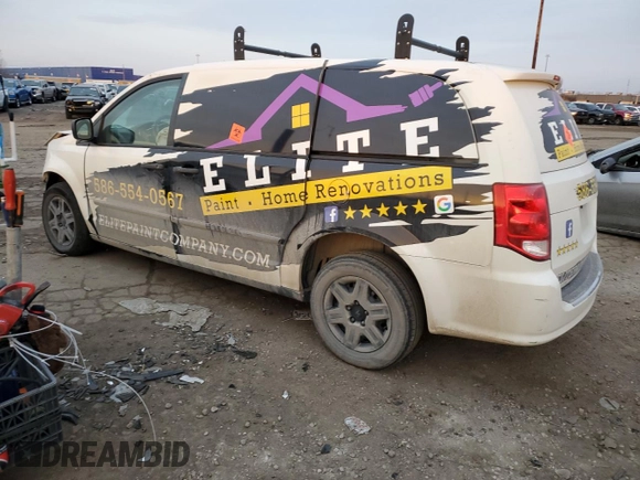 2013 Ram Cargo Van Tradesman with VIN 2C4JRGAG6DR716508, listed as a Copart auction lot 82859524 with 0 mi miles and Clean Title. Bid and sale history available at carsss.com. Image 2.