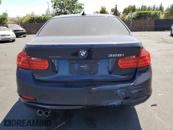 2013 BMW 3 Series 328i with VIN WBA3A5C52DF353760, listed as a Copart auction lot 62737045 with 129,354 mi miles and Salvage title. Bid and sale history available at DreamBid. Image 6.