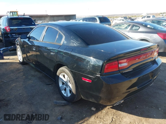 2014 Dodge Charger SE with VIN 2C3CDXBG9EH116776, listed as a IAAI auction lot 41465565 with 128,319 mi miles. Bid and sale history available at carsss.com. Image 3.