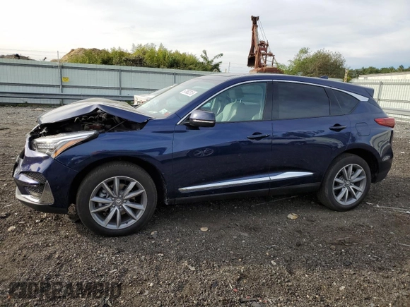 2021 Acura RDX w/Technology Package with VIN 5J8TC2H51ML037161, listed as a Copart auction lot 67962313 with 10,058 mi miles. Bid and sale history available at carsss.com. Image 1.