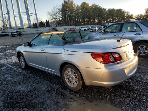 2008 Chrysler Sebring Touring with VIN 1C3LC55R78N291771, listed as a Copart auction lot 80657844 with 81,817 mi miles and Salvage Title. Bid and sale history available at carsss.com. Image 2.