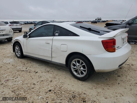 2000 Toyota Celica GT with VIN JTDDR32T5Y0069763, listed as a Copart auction lot 44375995 with 252,690 mi miles and Salvage Title. Bid and sale history available at carsss.com. Image 2.