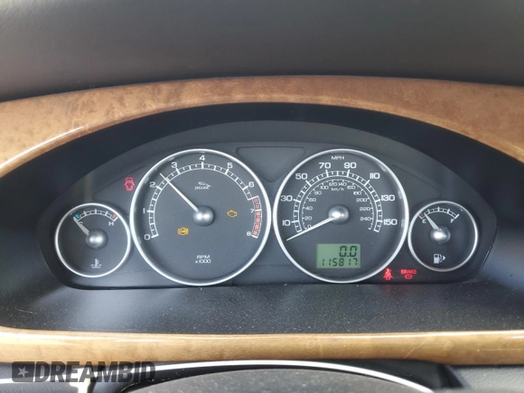2004 Jaguar X-Type with VIN SAJEA51C74WD56736, listed as a Copart auction lot 48038295 with 115,817 mi miles and Salvage Title. Bid and sale history available at DreamBid. Image 9.