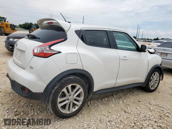 2015 Nissan Juke SV with VIN JN8AF5MR0FT507856, listed as a Copart auction lot 60616415 with 79,475 mi miles and Salvage title. Bid and sale history available at DreamBid. Image 3.