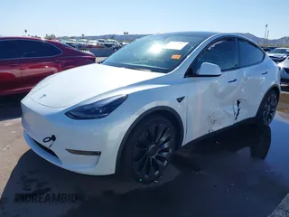 2024 Tesla Model Y Performance with VIN 7SAYGDEF4RF053711, listed as a IAAI auction lot 41836931 with 12,442 mi miles and . Bid and sale history available at DreamBid. Image 19.