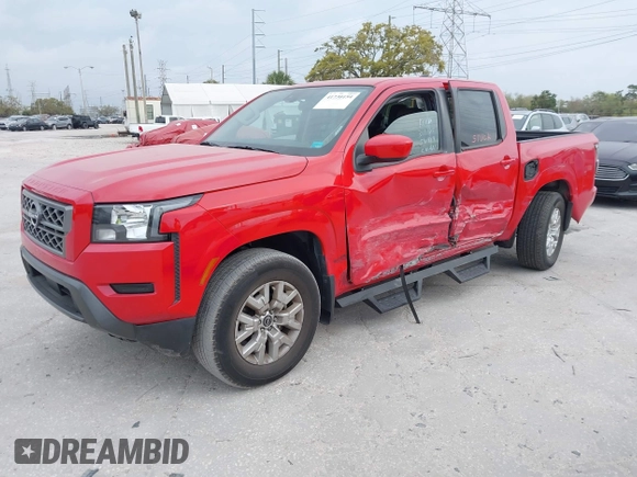2022 Nissan Frontier SV with VIN 1N6ED1EJ7NN644412, listed as a IAAI auction lot 41730154 with 18,500 mi miles and . Bid and sale history available at DreamBid. Image 2.