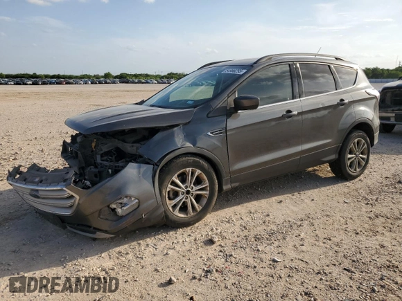 2017 Ford Escape SE with VIN 1FMCU0GD7HUD93215, listed as a Copart auction lot 54966295 with 153,704 mi miles and Salvage Title. Bid and sale history available at DreamBid. Image 1.