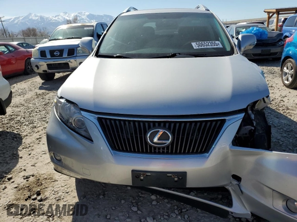 2011 Lexus RX 350 with VIN 2T2BK1BA6BC099832, listed as a Copart auction lot 50652355 with 156,213 mi miles and Salvage Title. Bid and sale history available at DreamBid. Image 5.