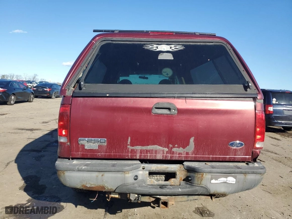 2005 Ford Super Duty F-250 XL with VIN 1FTSX21565ED21299, listed as a Copart auction lot 86697724 with 133,208 mi miles and Salvage Title. Bid and sale history available at carsss.com. Image 6.