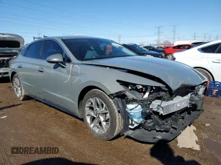 2023 Hyundai Sonata SEL with VIN KMHL64JA0PA290220, listed as a Copart auction lot 46497405 with 23,799 mi miles and Salvage Title. Bid and sale history available at DreamBid. Image 4.