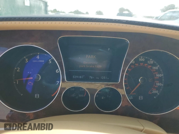 2013 Bentley Flying Spur with VIN SCBBR9ZA2DC082321, listed as a Copart auction lot 51051525 with 52,918 mi miles and Salvage title. Bid and sale history available at DreamBid. Image 9.