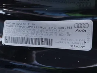 2011 Audi A5 2.0T Premium Plus with VIN WAUJFAFH3BN008361, listed as a IAAI auction lot 41980341 with 140,232 mi miles. Bid and sale history available at carsss.com. Image 9.