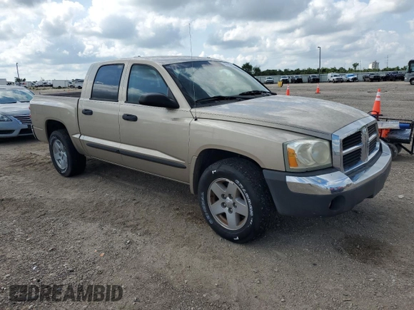 2005 Dodge Dakota SLT with VIN 1D7HE48N65S215055, listed as a Copart auction lot 56193435 with 140,705 mi miles and Clean Title. Bid and sale history available at DreamBid. Image 4.
