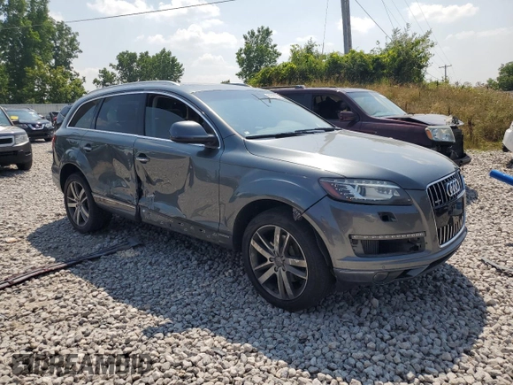 2012 Audi Q7 Premium Plus with VIN WA1LMAFEXCD007281, listed as a Copart auction lot 64608865 with 155,575 mi miles and Clean title. Bid and sale history available at DreamBid. Image 4.