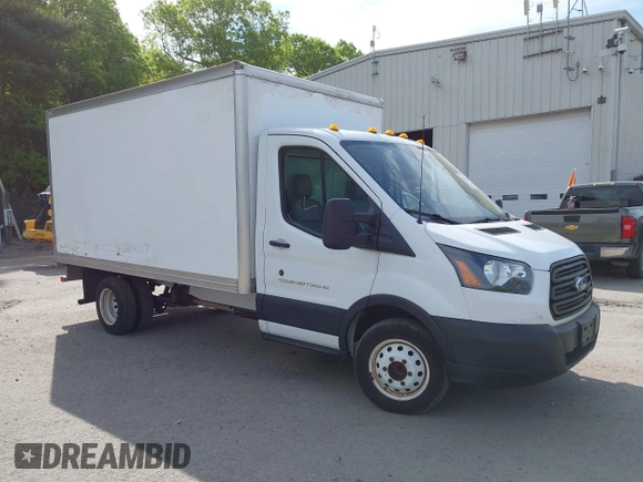 2019 Ford Transit with VIN 1FDBF8ZM1KKA86028, listed as a IAAI auction lot 42165485 with 89,755 mi miles and . Bid and sale history available at DreamBid. Image 1.