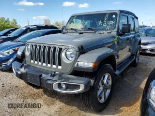 2022 Jeep Wrangler Unlimited Sahara Altitude with VIN 1C4HJXEG5NW174021, listed as a Copart auction lot 55200532 with Not provided miles and Salvage title. Bid and sale history available at DreamBid. Image 2.