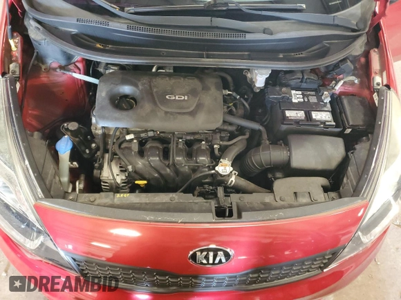 2017 Kia Rio LX with VIN KNADM4A34H6035510, listed as a Copart auction lot 63038054 with 52,837 mi miles and Salvage Title. Bid and sale history available at carsss.com. Image 12.
