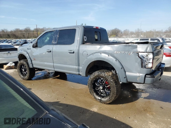 2019 Ford F-150 XL with VIN 1FTEW1E56KFA97042, listed as a Copart auction lot 50885595 with Not provided miles and Salvage title. Bid and sale history available at DreamBid. Image 2.