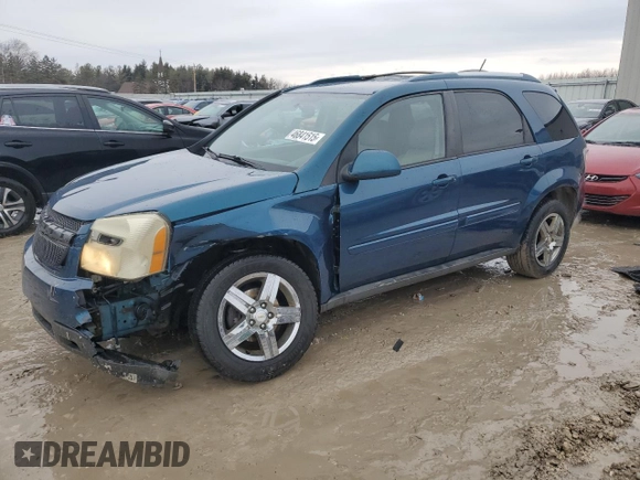 2007 Chevrolet Equinox LT with VIN 2CNDL73F076234105, listed as a Copart auction lot 46841515 with 200,396 mi miles and Clean Title. Bid and sale history available at carsss.com. Image 1.