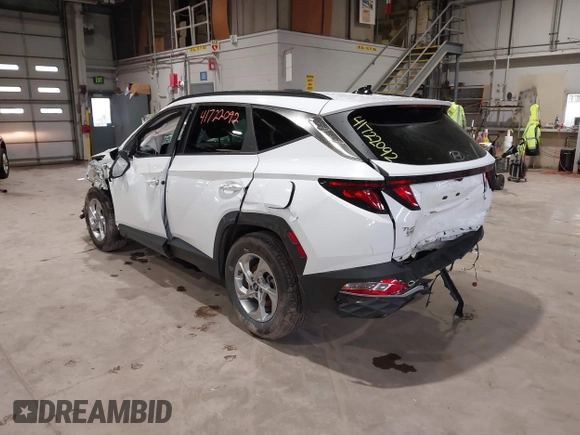 2024 Hyundai Tucson SEL with VIN KM8JB3DE5RU290727, listed as a IAAI auction lot 41722092 with 14,822 mi miles. Bid and sale history available at carsss.com. Image 3.