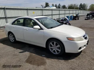 2005 Acura TSX with VIN JH4CL96875C027173, listed as a Copart auction lot 53687395 with 224,054 mi miles and Salvage Title. Bid and sale history available at carsss.com. Image 4.